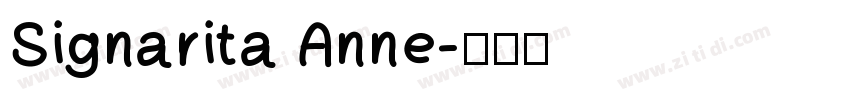 Signarita Anne字体转换
